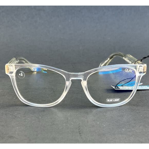 Quay Australia Cat Eye Clear Hardwire Mini Blue Light Block Readers Lenses +.5 main image 12